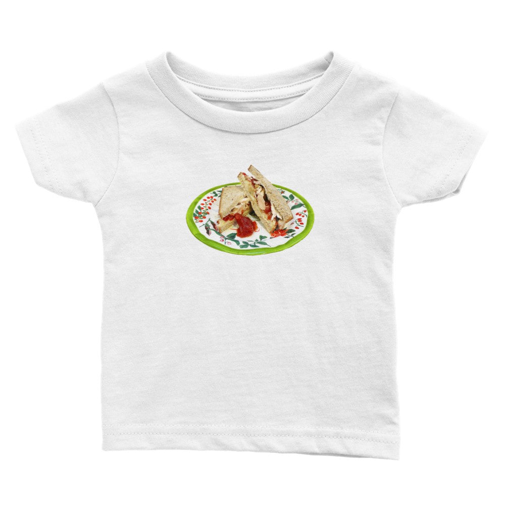 The Festive Turkey Sandwich T-Shirt For Babies